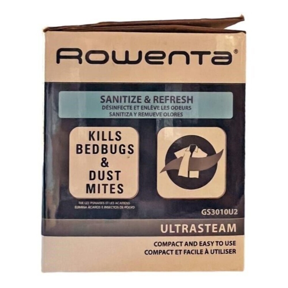 Rowenta Ultrasteam GS3010U2 Handheld Fabric Steamer Adjustable W/ Travel Case